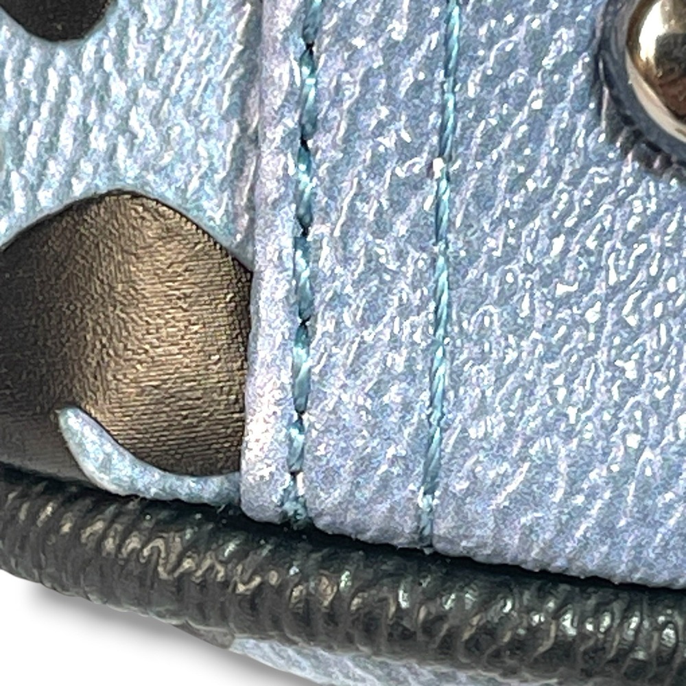 Von Dutch Blue Cheetah Blueberry Crush Mini Bowling Bag Y2K Style Vegan Crossbod - Picture 14 of 16